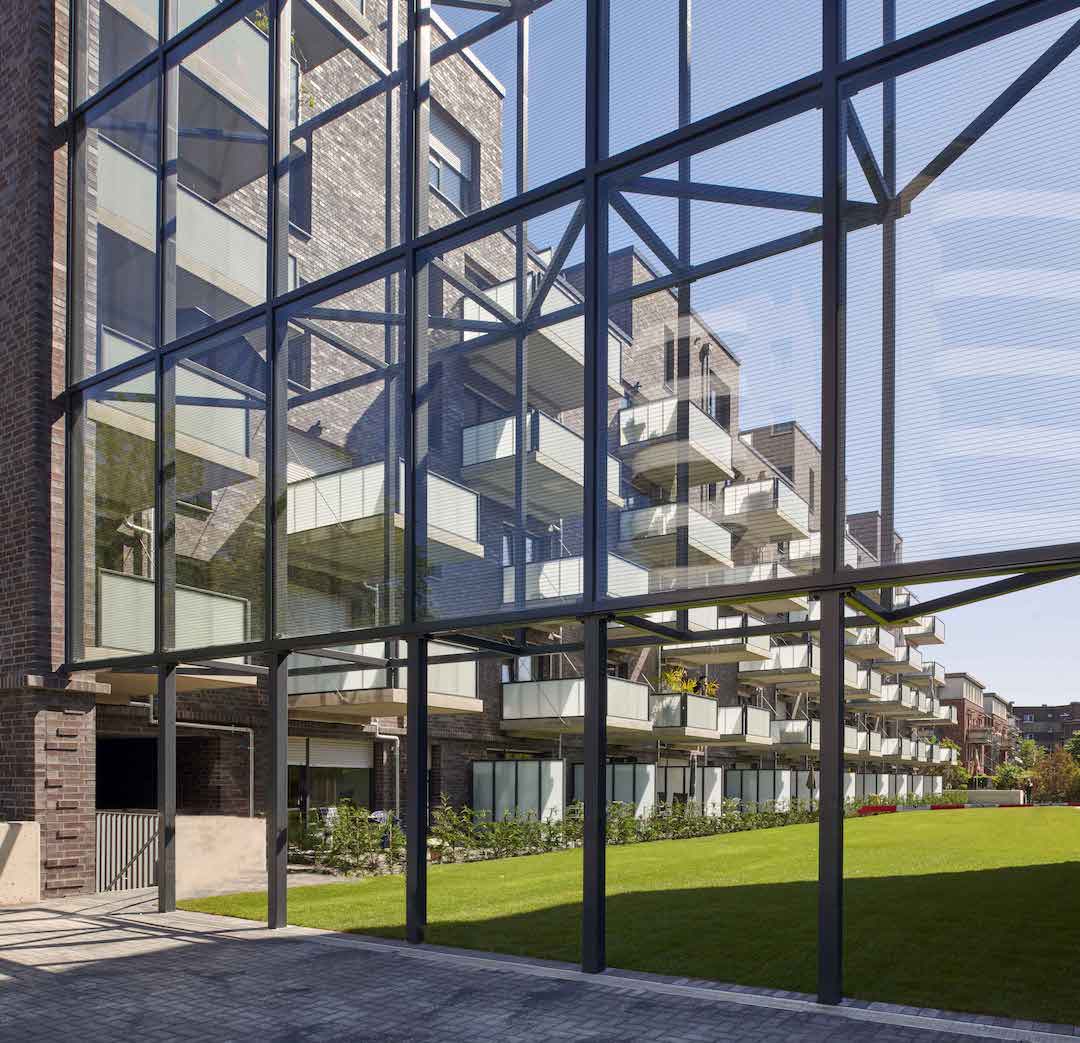 Detailblick-Lärmschutzkonstruktion